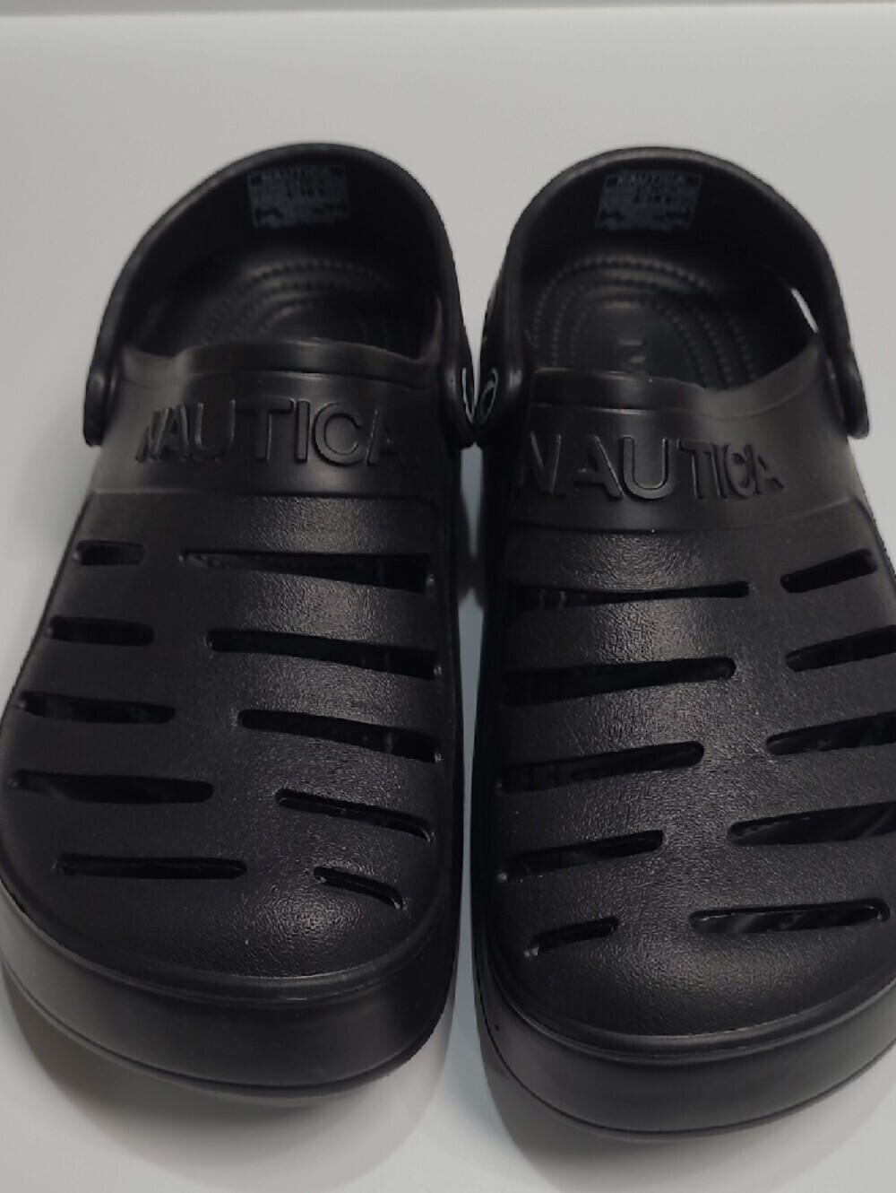 Nautica River Edge Unisex Black Ventilated Water Clogs - Size 10-Women 8-Men - Picture 3 of 14